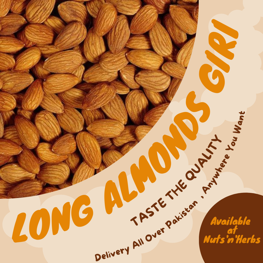 Premium Long Almonds- Independence Badam Giri